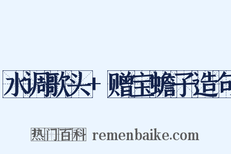 水调歌头+赠宝蟾子造句是什么意思的图片